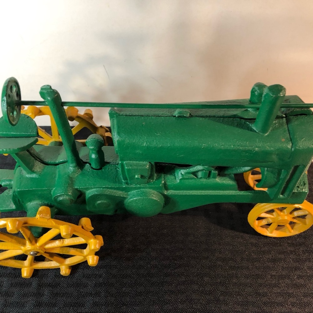 12” long Die cast Green and Yellow Toy Tractor Big!! - Picture 13 of 14